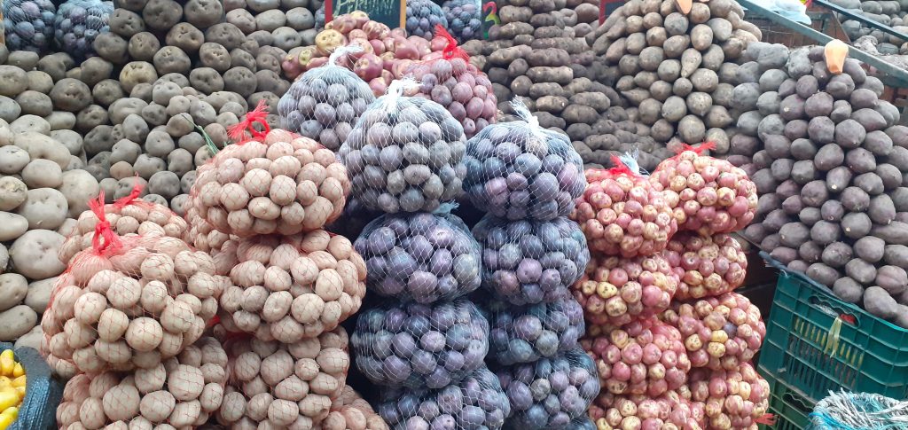 Papa en el mercado